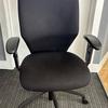 Black Square Backed Task Chair with Adjustable Arms