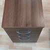 Walnut 3 Drawer Pedestal