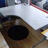 Grey 1600mm L/H Radial Desk