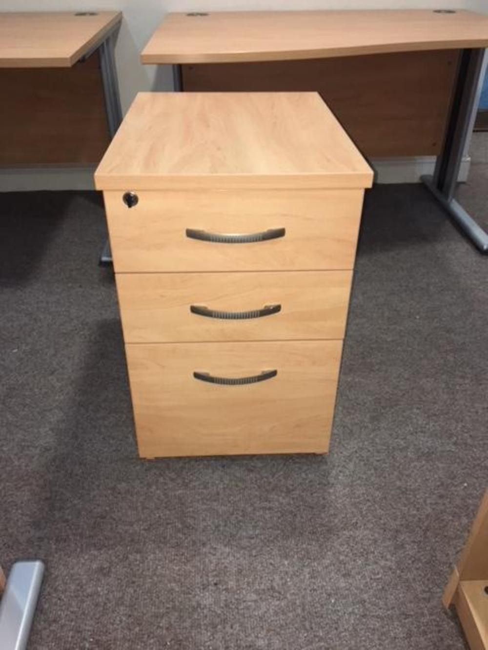 Imperial Under Desk 3 Drawer Mobile Pedestal Apple