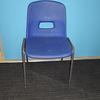 Stacking Blue Polypropylene Chair