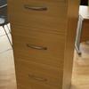 Imperial Light Oak 4 Drawer Filing Cabinet Silver Handles