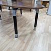 Elliptical Walnut 3600mm Boardroom Table With Cable Ports