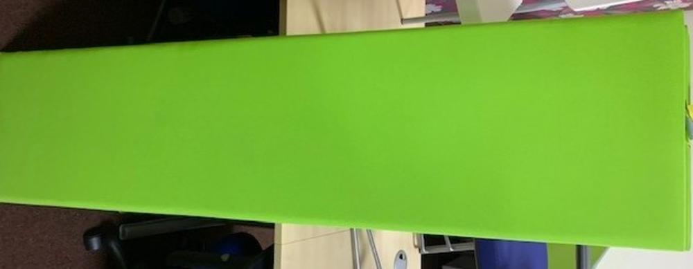 Lime Green 1600mm Fabric Desk Screen