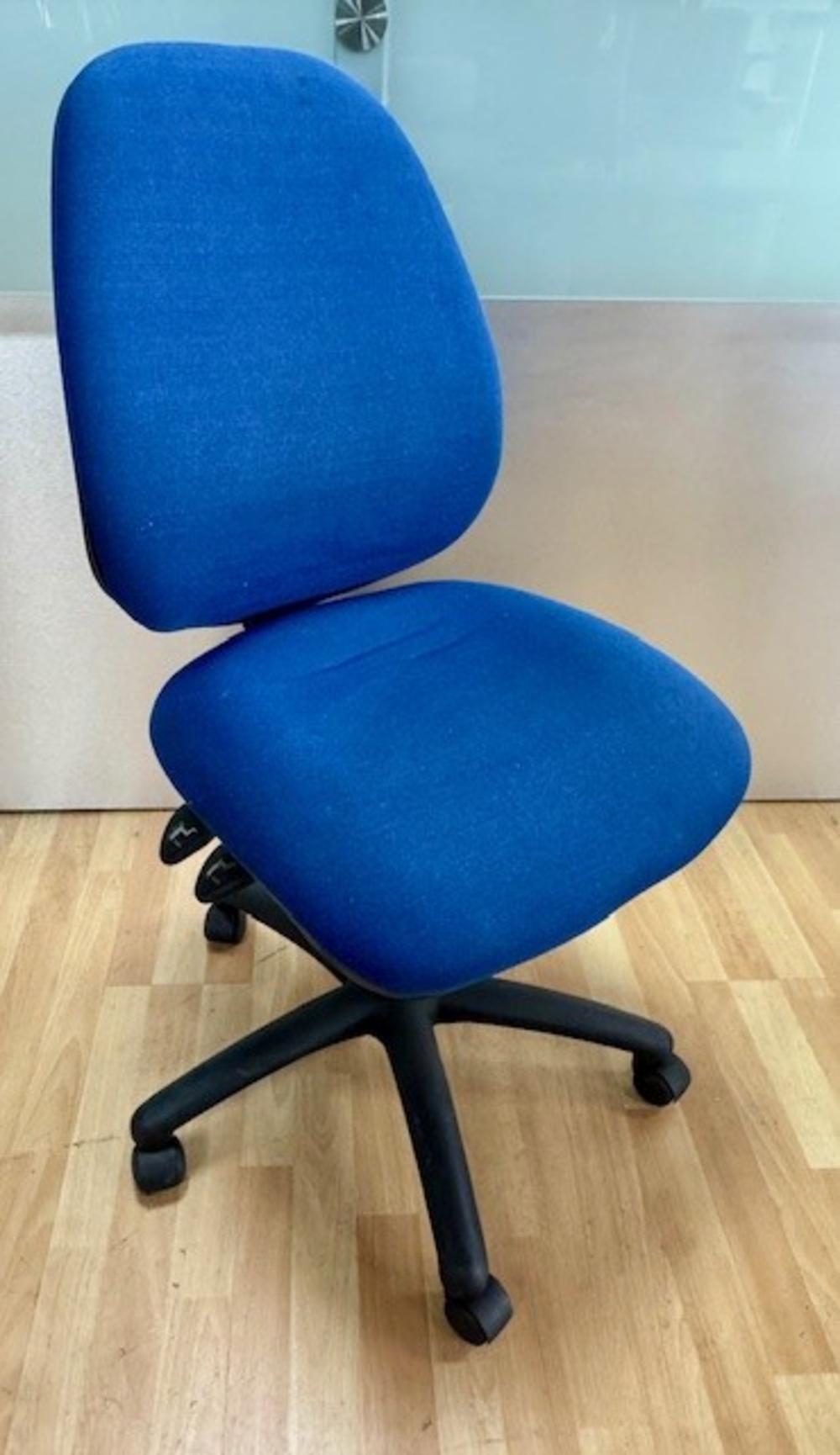 Blue Operator Chair - Damage to Outer Shell on Backrest