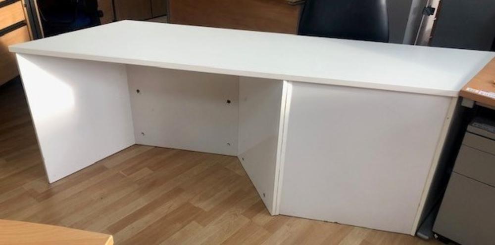 White 1800mm 2-Way Desk