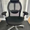 Ergo Black Mesh Executive Task Chair with Headrest and Adjustable Arms