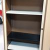 Bisley Brown And Cream Tambour Cabinet 