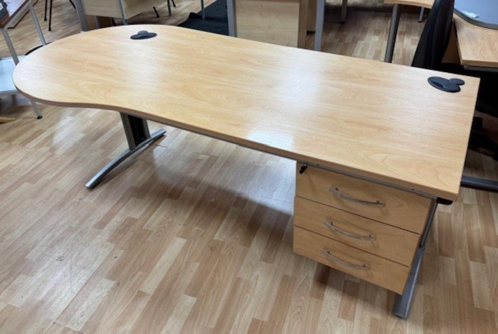 2100mm Executive Conference Desk In Apple 