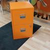 A4 Orange 2 Drawer Filing Cabinet 