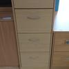 Lockable Stone Oak Wooden 4 Drawer 