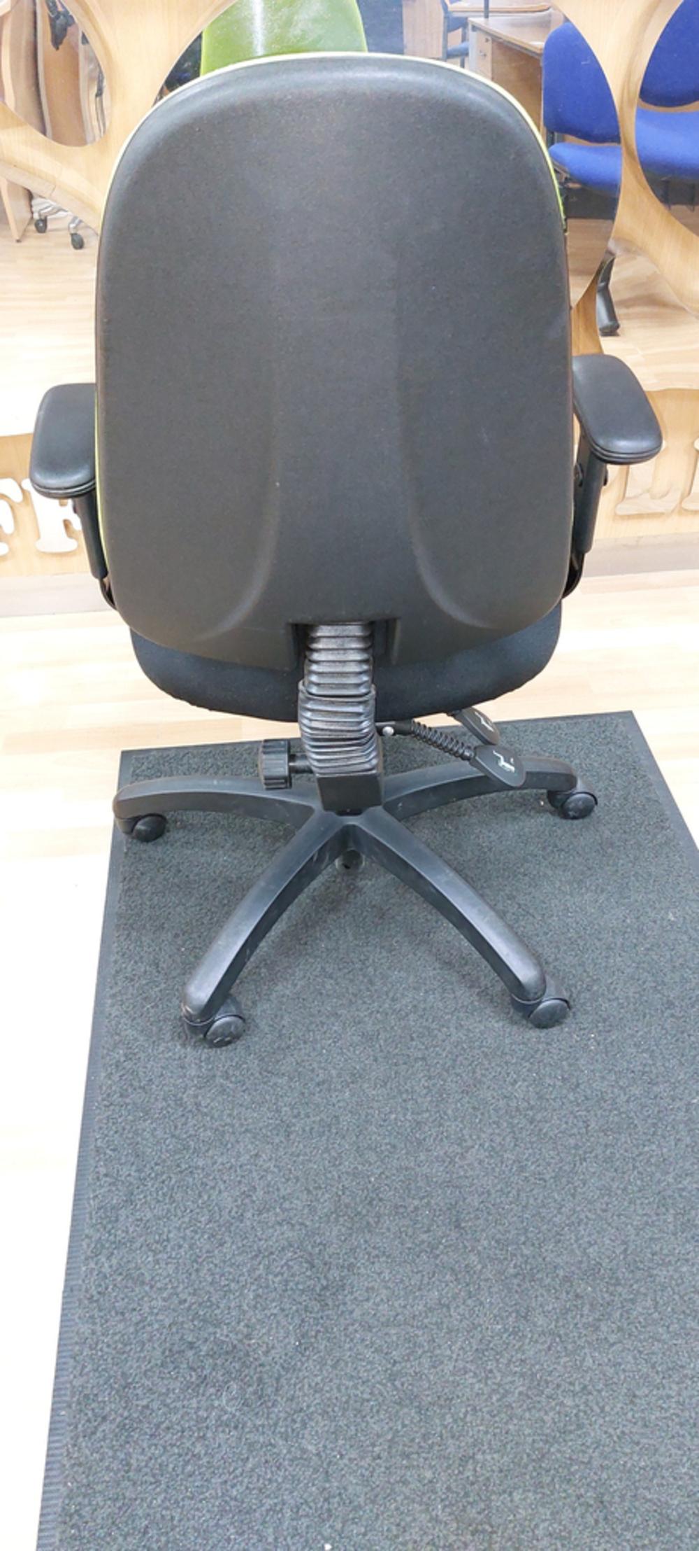 Two Tone High Back Operator Chair With Adjustable Arms 