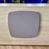 Maple Reception Counter with Decorative Front Panel & Desk Hutch