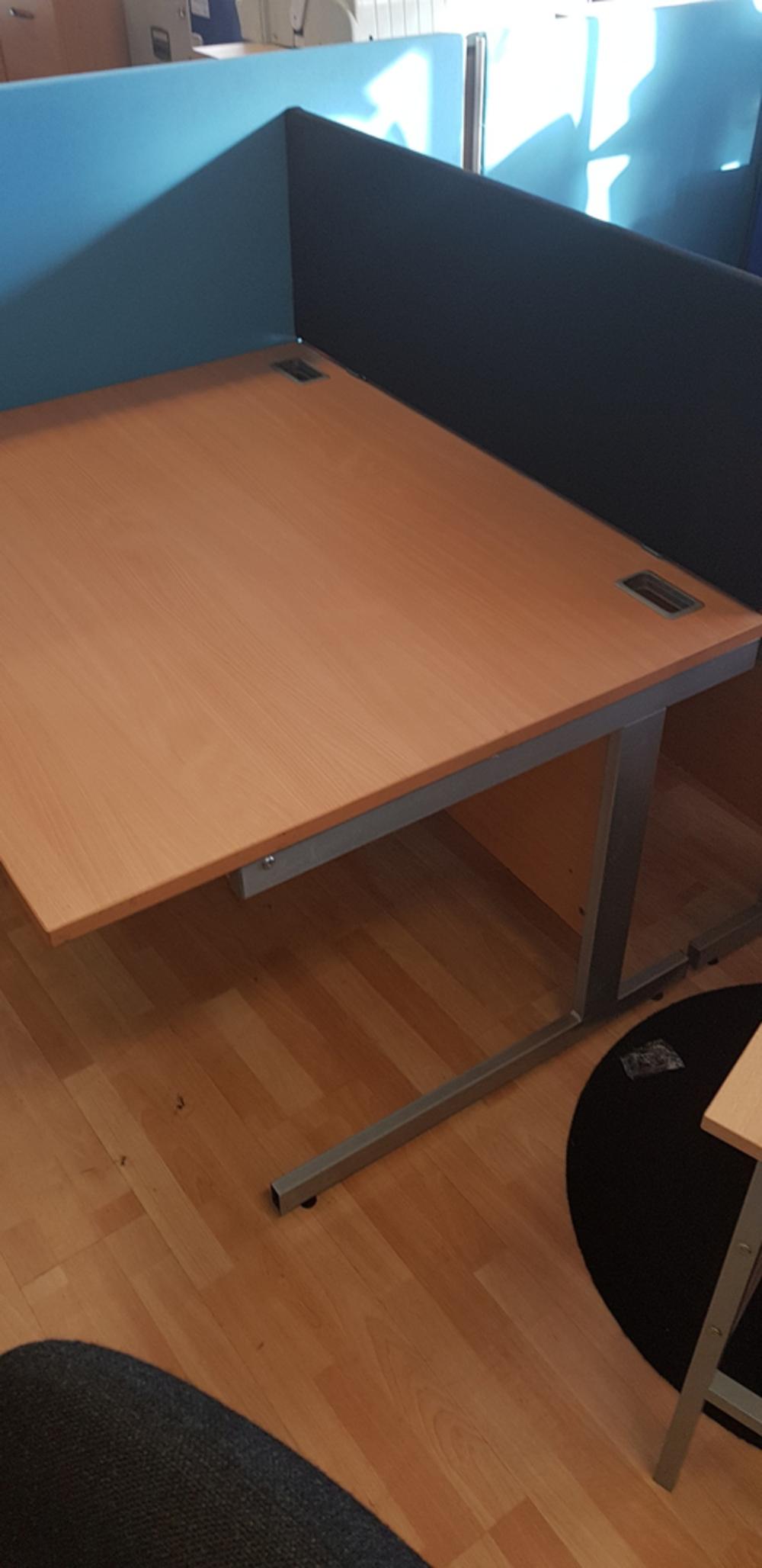 Imperial Beech 1200mm Wave Desk Right Handed