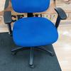 Wallis Blue Operator Chair with Adjustable Arms