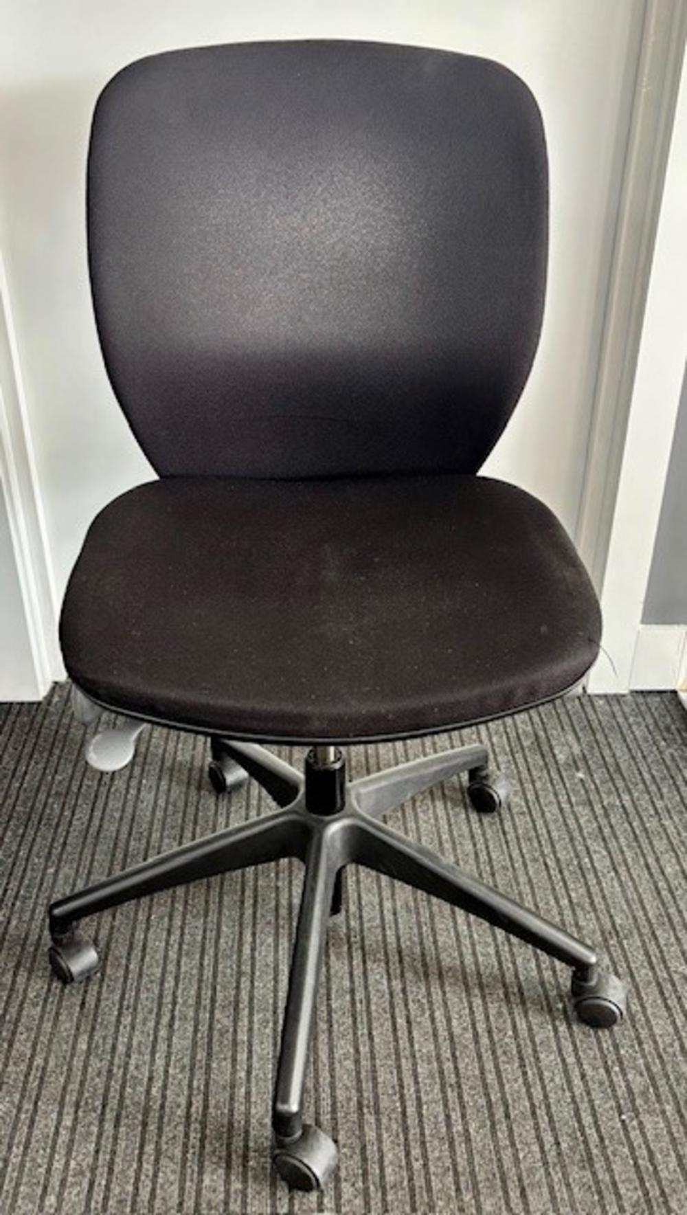 Black Fabric Operator Chair