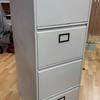 Grey Filing Cabinet 4 Drawer