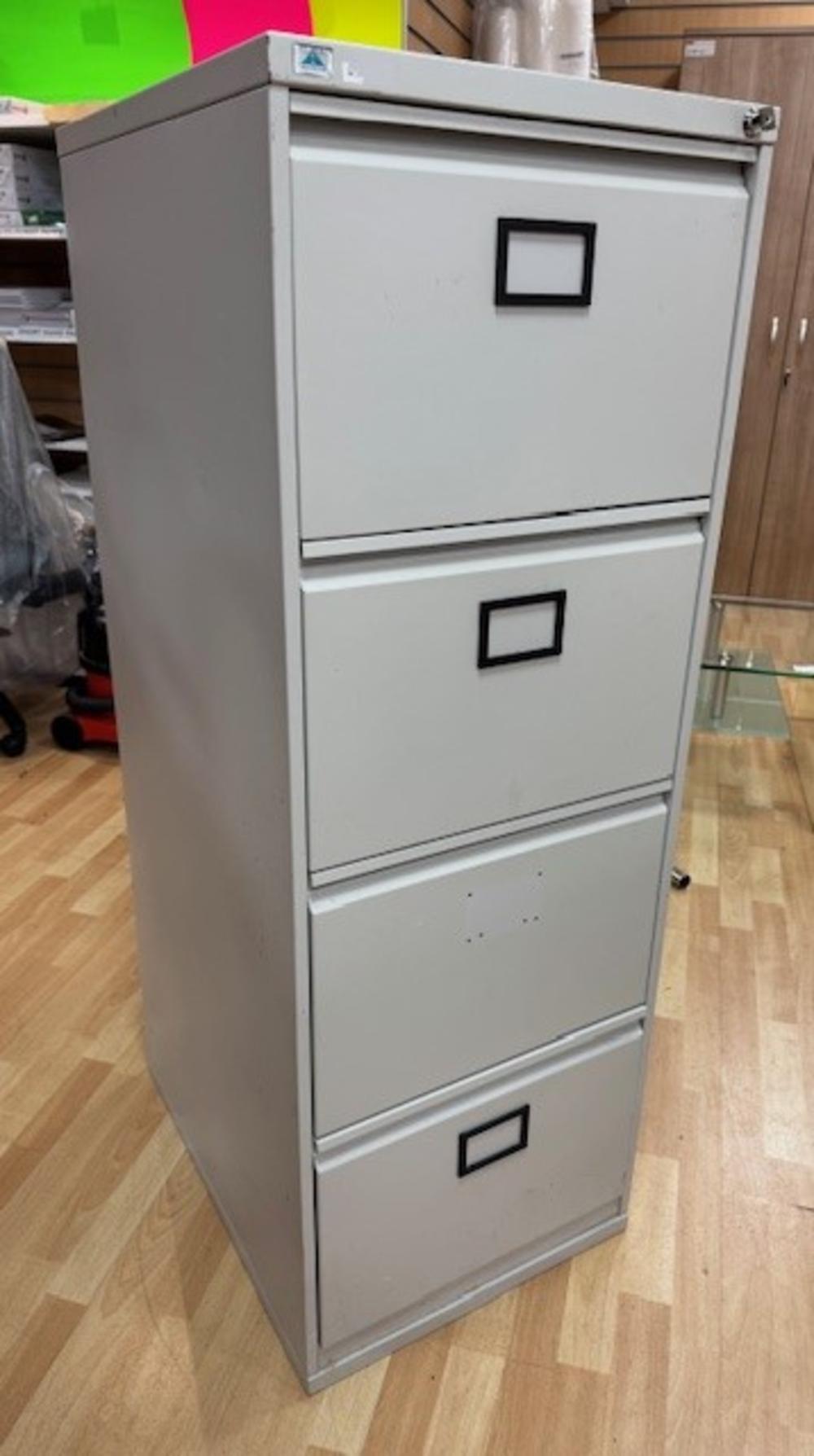 Grey Filing Cabinet 4 Drawer