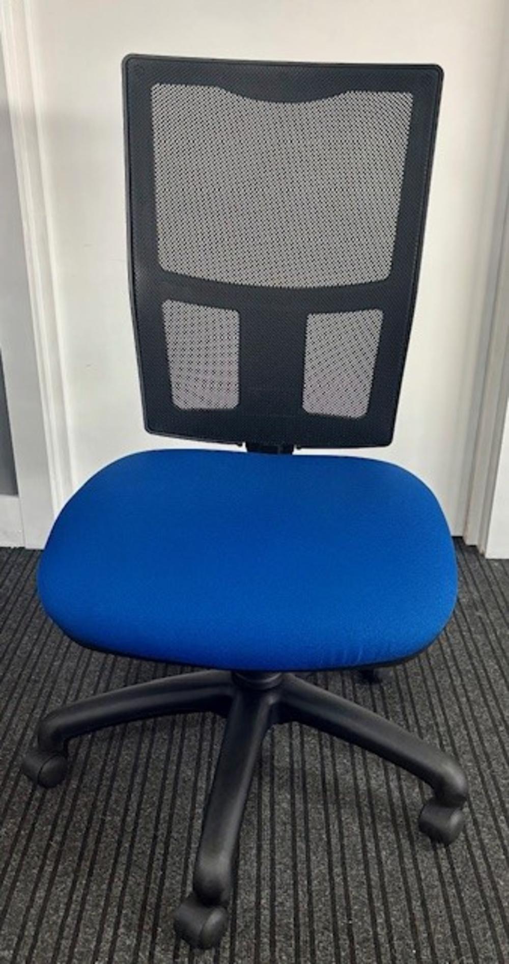 Blue Mesh Backed Operator Chair 