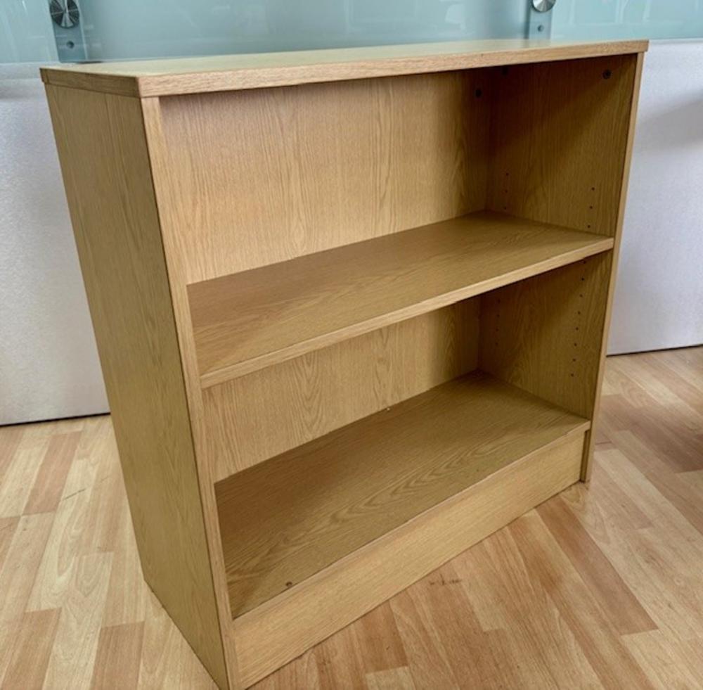 Light Oak Bookcase with Adjustable Shelf -  800mm High