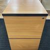 Beech Mobile Desk Pedestal (edging missing from rear)