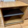 Light Oak Desk High Open Cupboard