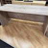 1600mm Grey Oak Desk With Free Standing Pedestal Drawers