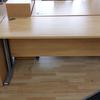Apple Narrow Workstation With Radial End Bookcase 