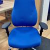 Blue Chiro Plus Chair with Headrest and Multi Adjustable Arms