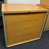 Oak Tambour Door Cupboard with Shelves