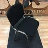 Chrome Frame Black Flipper Chairs
