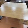 Beech Single pedestal desk - Scratch to the Top 1505mm Long