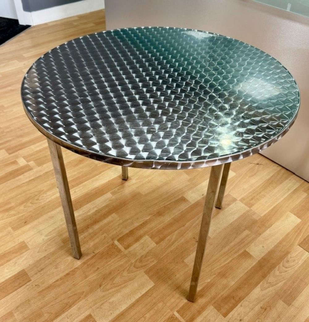 Stainless Steel Topped Bistro / Cafe Table 800mm Dia.