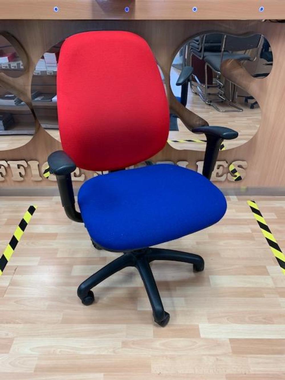 Two Tone Alliance Task Chair with Pump Up Lumbar Support