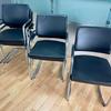 Set of 6 Ocee Design Panache Visitor Chairs - Genuine Leather